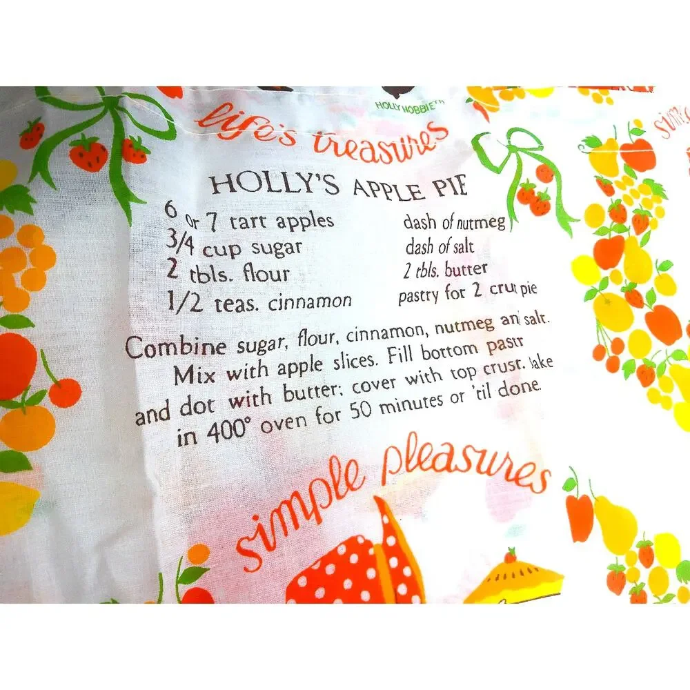 Vintage Holly Hobbie Simple Pleasures Lifes Treasures Curtain Panel
